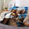 Eagle Art Print Flannel Blanket High Quality Warm Comfortable Cover for All Seasons Perfect for Gifts Home Decor