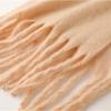Long Tassels Neckerchief Solid Color Scarf Lightweight Yet Warm Headscarf Shawl For Casual or Formal Wear Daily