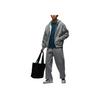 Jordan Brooklyn Fleece Oversized Comfortable Fleece Fashion Straight Wide-Leg Casual Pants Men Bottoms Carbon-Gray Sail-White IB7239-091