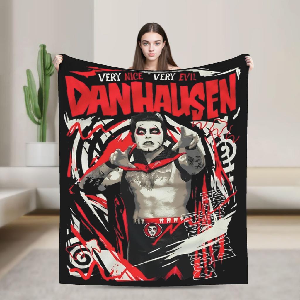 Danhausen Very Nice Very Evil Blanket Flannel Autumn  Multifunction Lightweight Throw Blanket for Bedding Bedroom Rug Piece