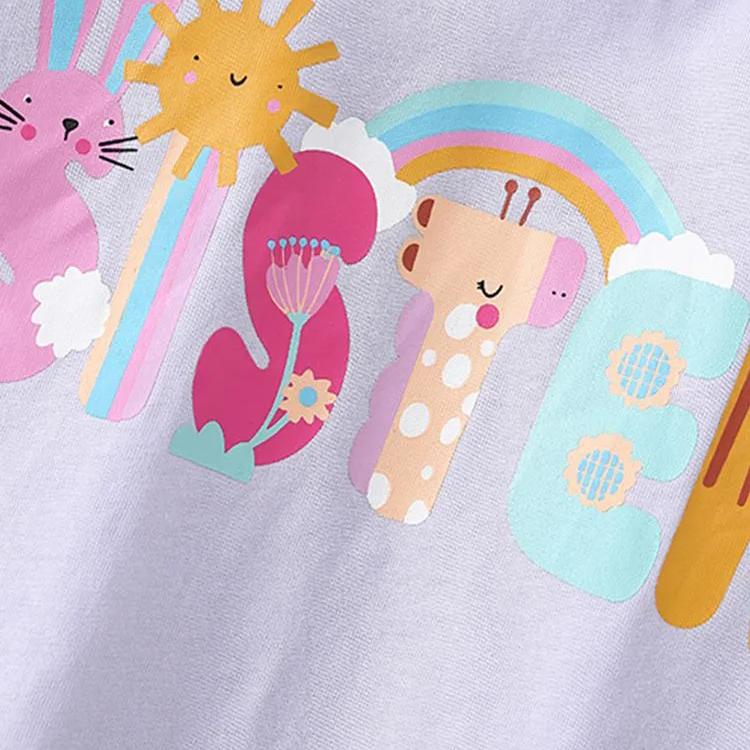 Girls T-shirts For Small And Medium-sized Children's Casual Round Neck Long-sleeved Bottoming Shirts For Children's Tops