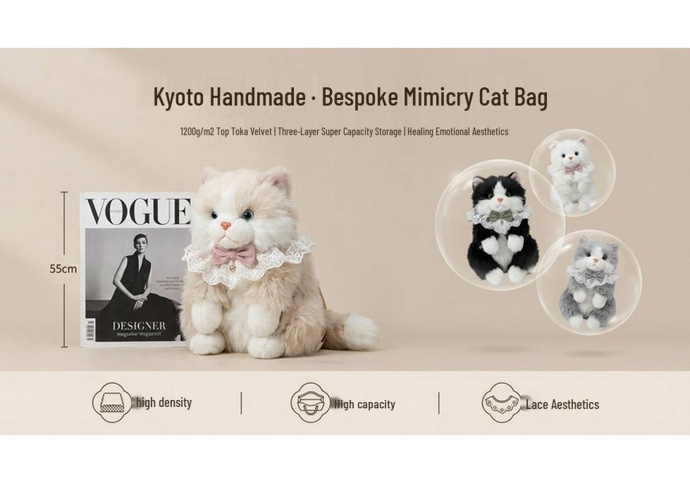 Adorable Plush Cat Backpack Cloth Doll - Perfect Gift for Girlfriend