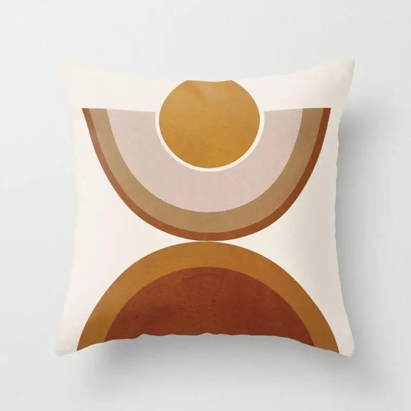 Dekorativer Mandala-Kunst-geometrischer Kissenbezug, Polyester-Kissenbezug, Heimdekoration, Kuschelstuhl, Sofa-Kissenbezug, 40 x 40 cm