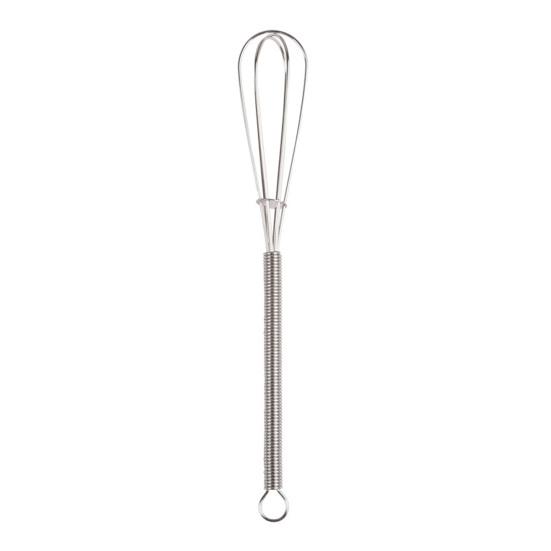 Mini frusta per uova frusta in acciaio inox per sbattere mescolare sbattere manico a molla piccola frusta