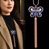 Elegant Long Butterfly Crystal Necklace For Women Stylish Fall Fashion Accessories