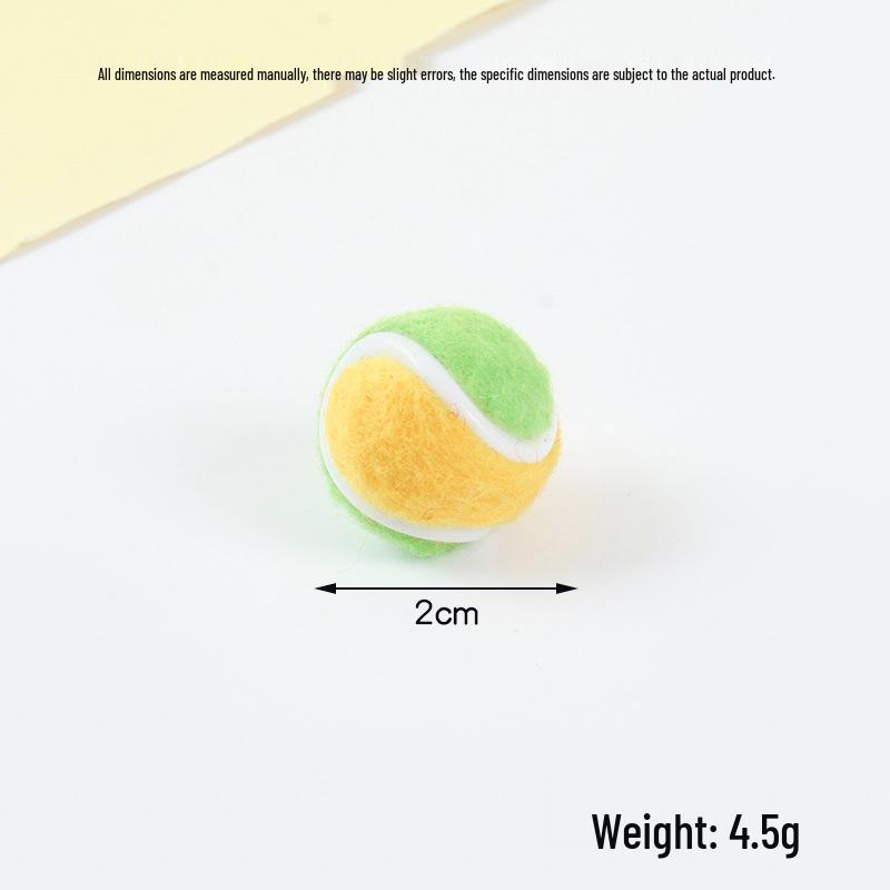 Hot-Selling Tennis Keychain Pendant: Simulation Tennis Toy Photography Prop
