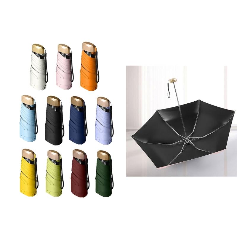 Stylowy Mini Przenośny Składany Parasol Ochrona przed Słońcem i Deszczem Lekkie Parasole Podróżne Łatwe do Noszenia