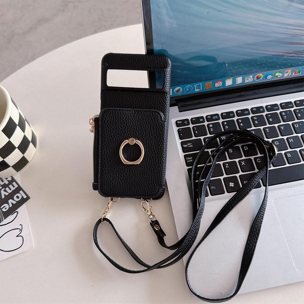 Redmi Note 12S 4G Crossbody Phone Case with Zipper Lanyard for Xiaomi 13T