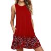 QICED Abiti Casual Senza Maniche con Scollo a V per Estate e Primavera