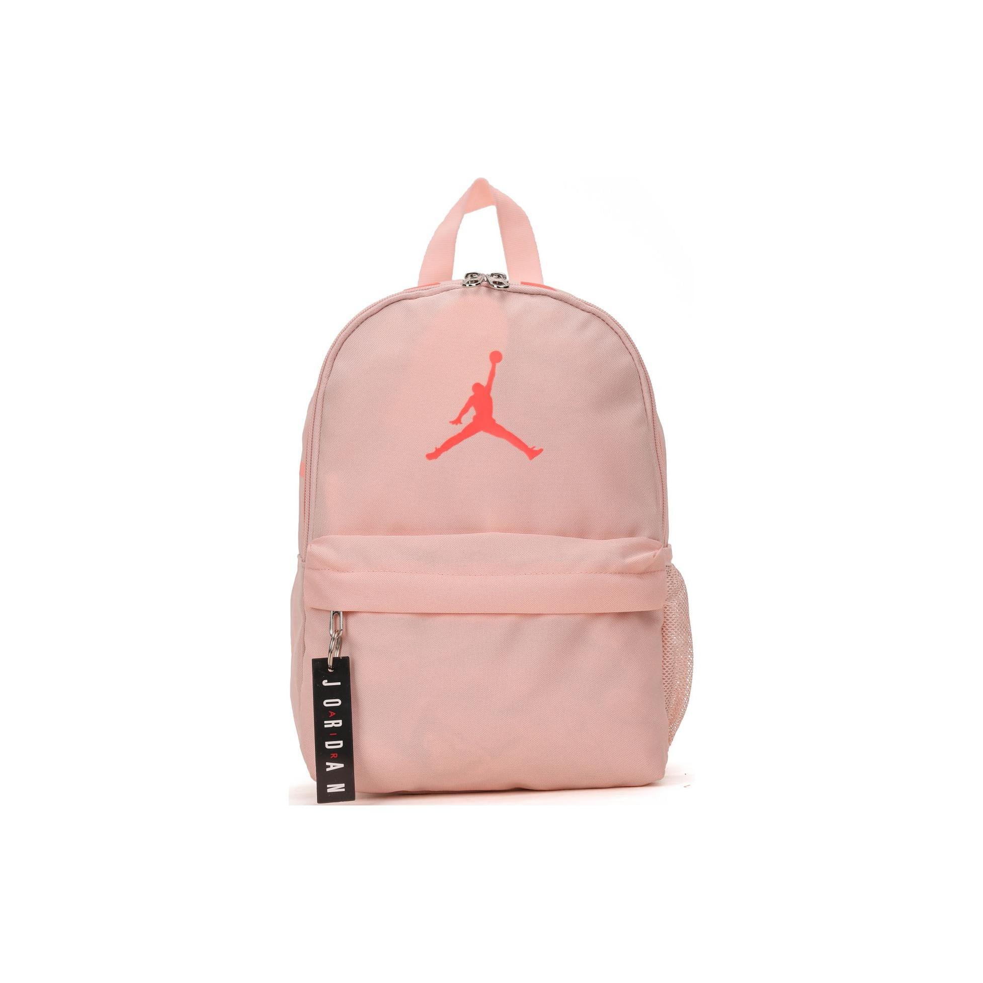 Jordan Large Logo Student Polyester Backpack Unisex Backpack Pink JD2213008TD-002 Pink