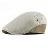 Spring Summer Thin Breathable Beret for Men Women British Retro Flat Cap Fashion Patchwork Newsboy Cap Casual Duckbill Peaked Hat
