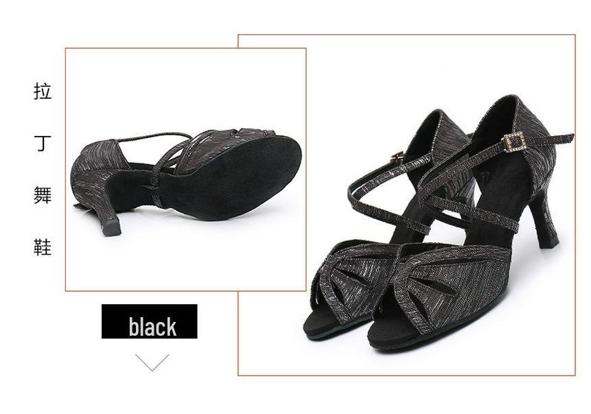 Women's Latin Dance Shoes - Soft Sole, Medium Heel, High Heel Options for Spring/Summer