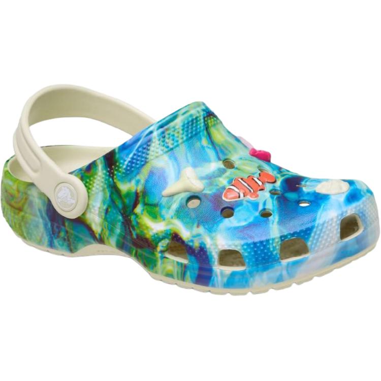 Crocs Classic Clog Children's Sandals Blue Green Infant And Toddler