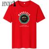 HNXC Cotton Short Sleeve T-shirt Men's Fashion Loose Half Sleeve Shirt Printed Compassionate Shirt