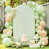 White Double-Sided Half-Round Cross Wedding Arch Kit for Party Decorations