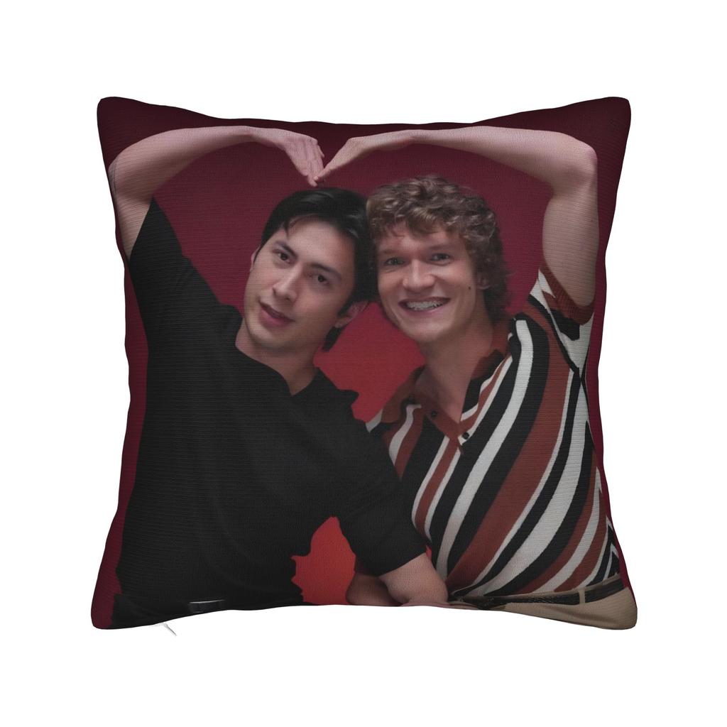 Kiss Heated Rivalry Square Pillow Covers Polyester Seat Hockey Romance Cushion Cover Cool Home Decoration Pillow Cover