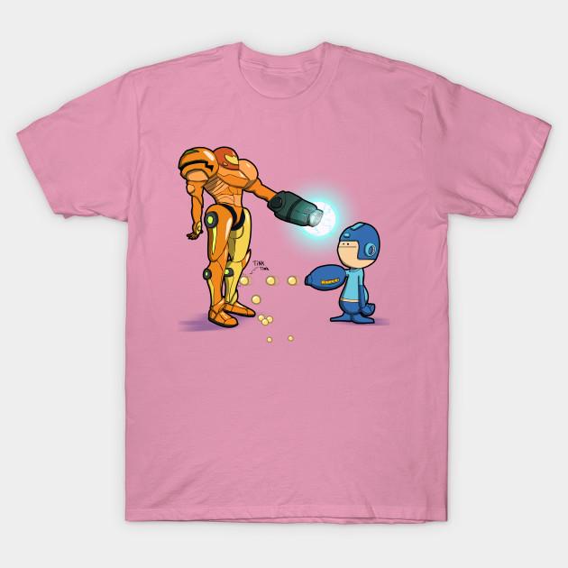 T Shirt Women Samus Vs. Mega Harajuku Print Kawaii Tshirt Summer Short Sleeve Female T-Shirt Top Tee