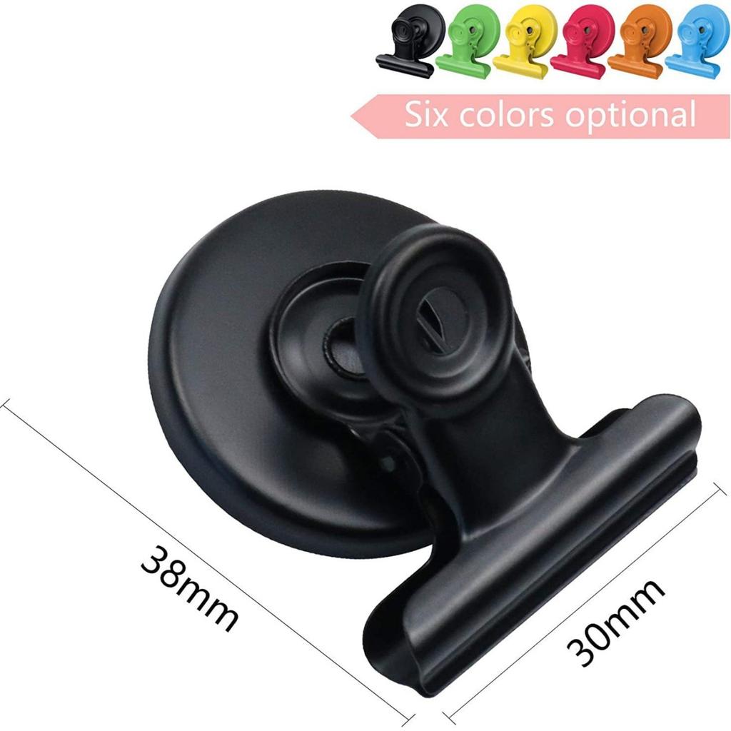 12Pcs Creative Refrigerator Magnetic Clip Office Supplies Document And Bill Clip Can Also Be Used For Food Bag Clip
