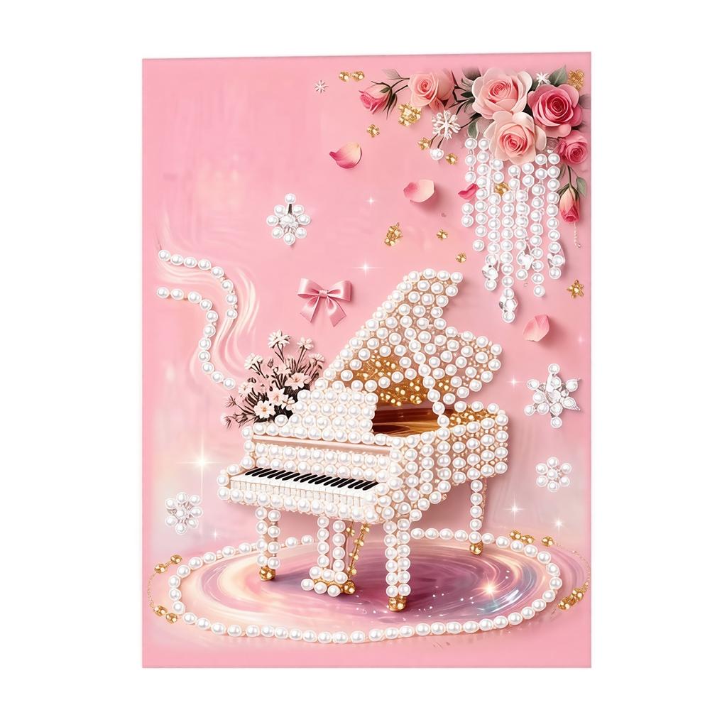DIY Pearl Painting Kit Handmade Craft Material Set Sunflower Pattern Wall Art for Festival Gift and Home Decoration
