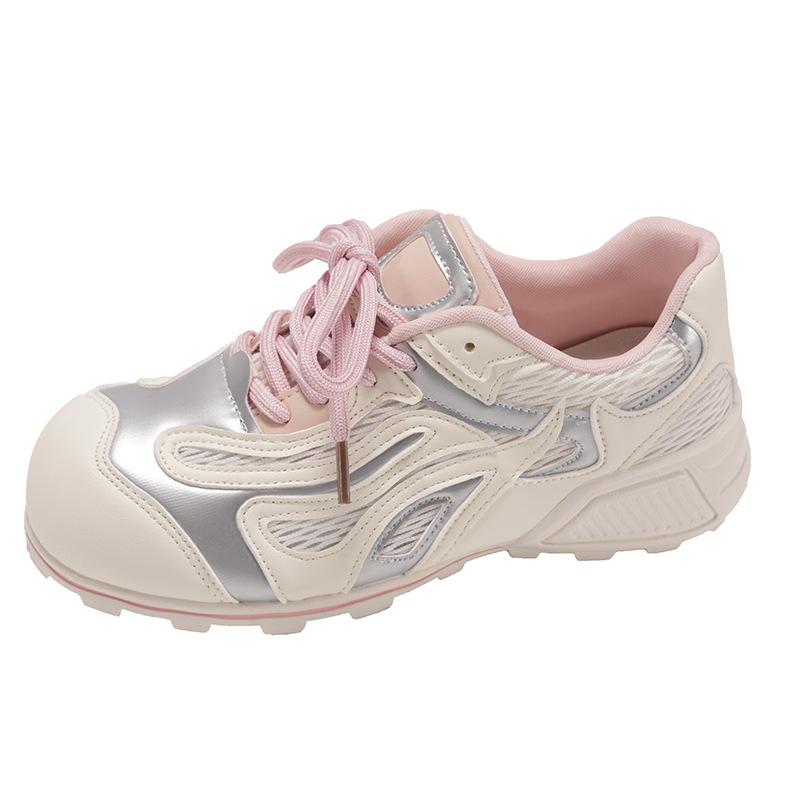 College style women's spring new comfortable versatile flat casual net shoes board shoes