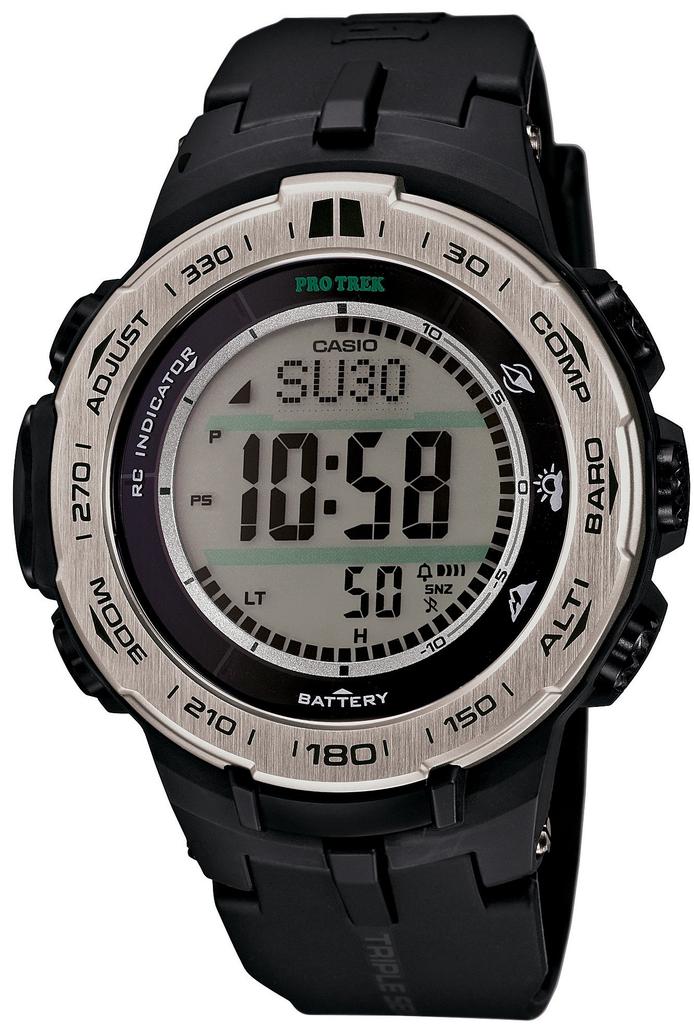 Casio Pro Trek Men's Radio-Controlled Solar Watch PRW-3100-1JF (Official Japanese Product)