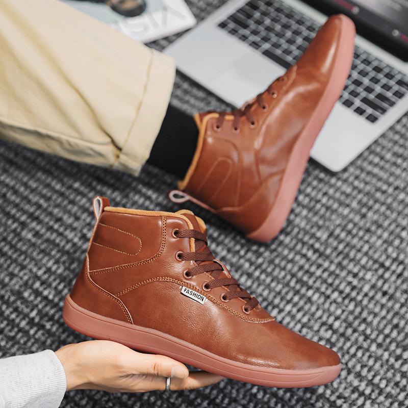 2025 Unisex Schneestiefel mit breiter Zehenbox und hohem Schaft: Fleecegefütterte Barfuß-Sneaker für den Winter