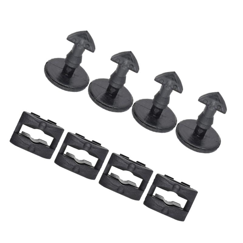 Bumper Towing Eye Hook Cover Clips Turn Lock Insert Kit Tow Bracket Cover Clip