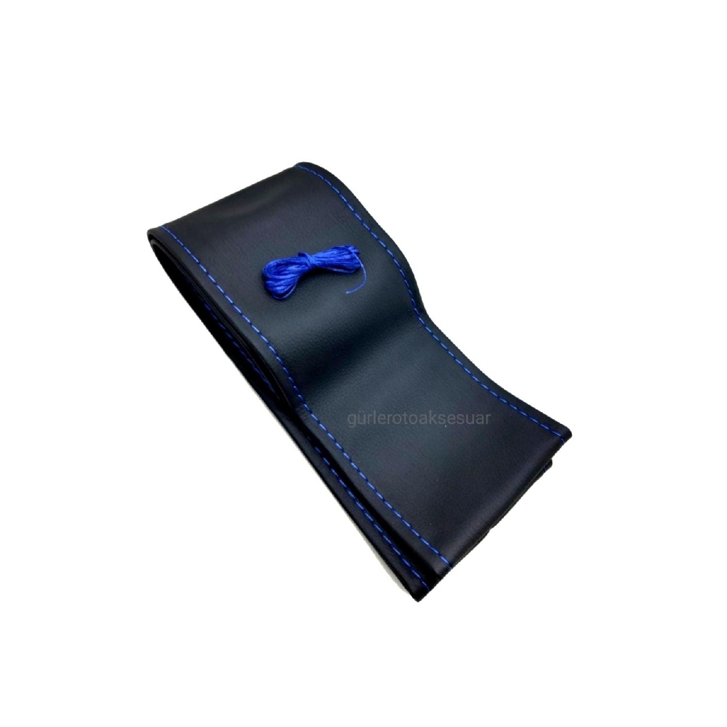 

Ford Focus Compatible Steering Wheel Cover With Stitches Soft Blue String (3810.5cm)