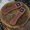 Sapele Anti-Scalding Solid Wood Handle Adjustable Heat Resistant Insulated Grip Portable Grill Plate Handle Outdoor Camping Tool