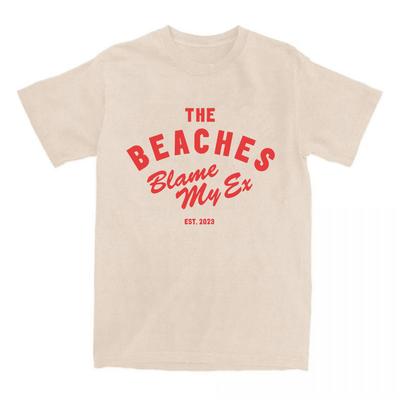 Tričko Blame My Ex THE BEACHES Rocková kapela Trička Krátký rukáv Bavlna Volné Tričko pro Ženy Ležérní Hip Hop Streetwear Potisk