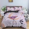 3D Butterfly Print Bedding Set Skin Friendly Duvet Cover With Pillowcase King Queen Size Quilt Cover Home Textiles