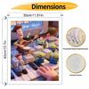Disney Digital Oil Painting Art Kit Toy Story Music Theme Handmade Coloring Painting Home Decor