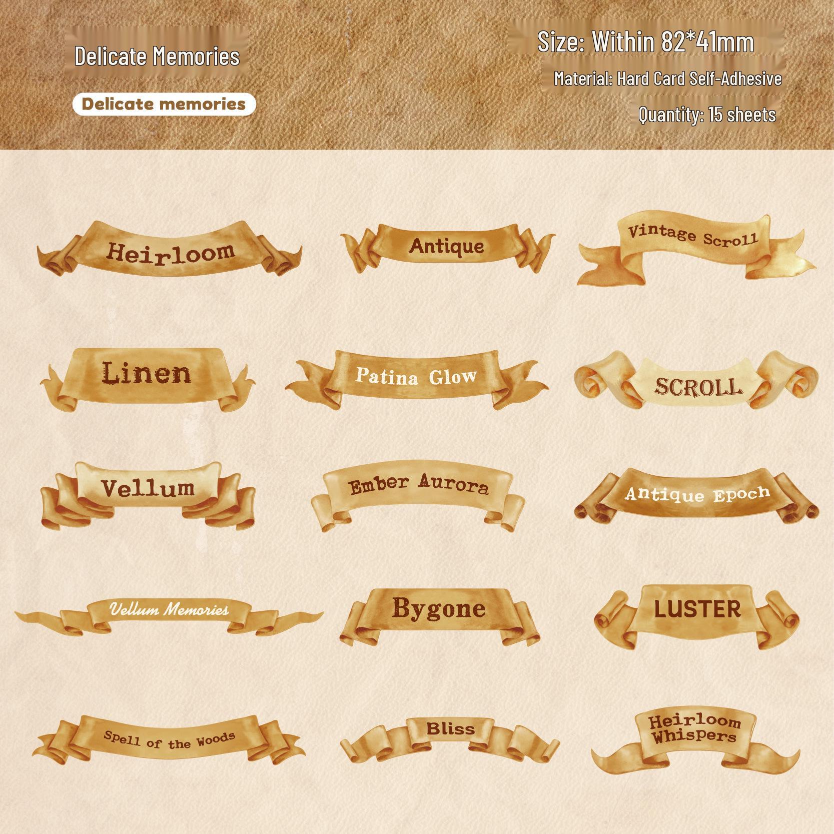 

Vintage Literature DIY Sticker Pack: 15 Sheets for Retro Journaling & Crafting