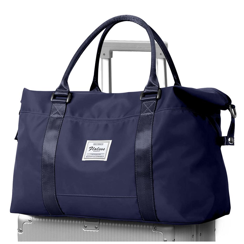 Geantă de călătorie, geantă de sport, geantă de gimnastică, genți de noapte pe umăr pentru femei cu mânecă pentru cărucior, geantă de transport pliabilă