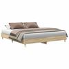 VidaXL Cadre de lit sans matelas chêne sonoma 180x200 cm, meuble de chambre à coucher, sommier, lit double, lit, châlit, lit 3329023