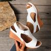 Fashion 2025 Women Wedge Sandals New Summer High Heels Fashion Open Toe Lightweight Wedges Heeled Shoes Sandalias De Mujer Plus Size 43