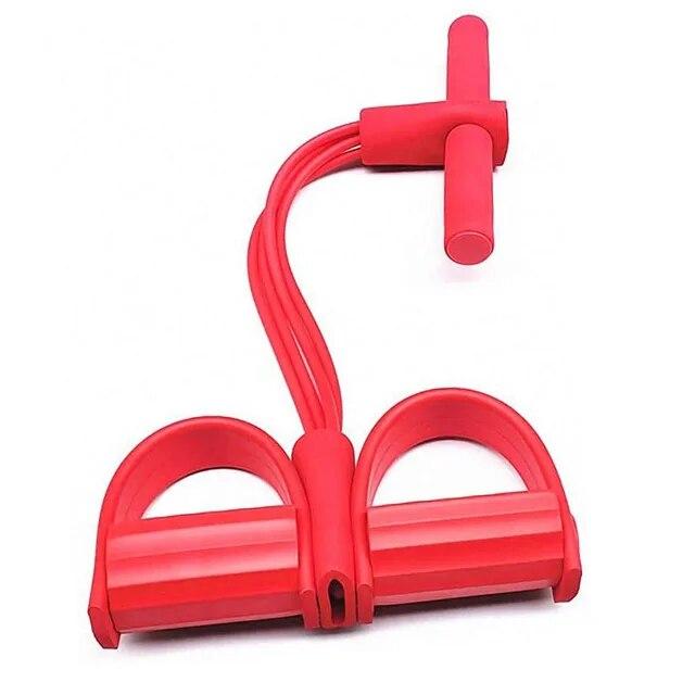 Fitness Gym 4Tube Resistance Band Latex Pedal Exerciser Sit-up Pull Rope Expander Elastic Yoga Equipment Pilates Home Workout