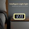 Wireless Charging Alarm Clock USB Reverse Charging LED Large Screen Rectangle Digital Alarm Clock for Bedroom