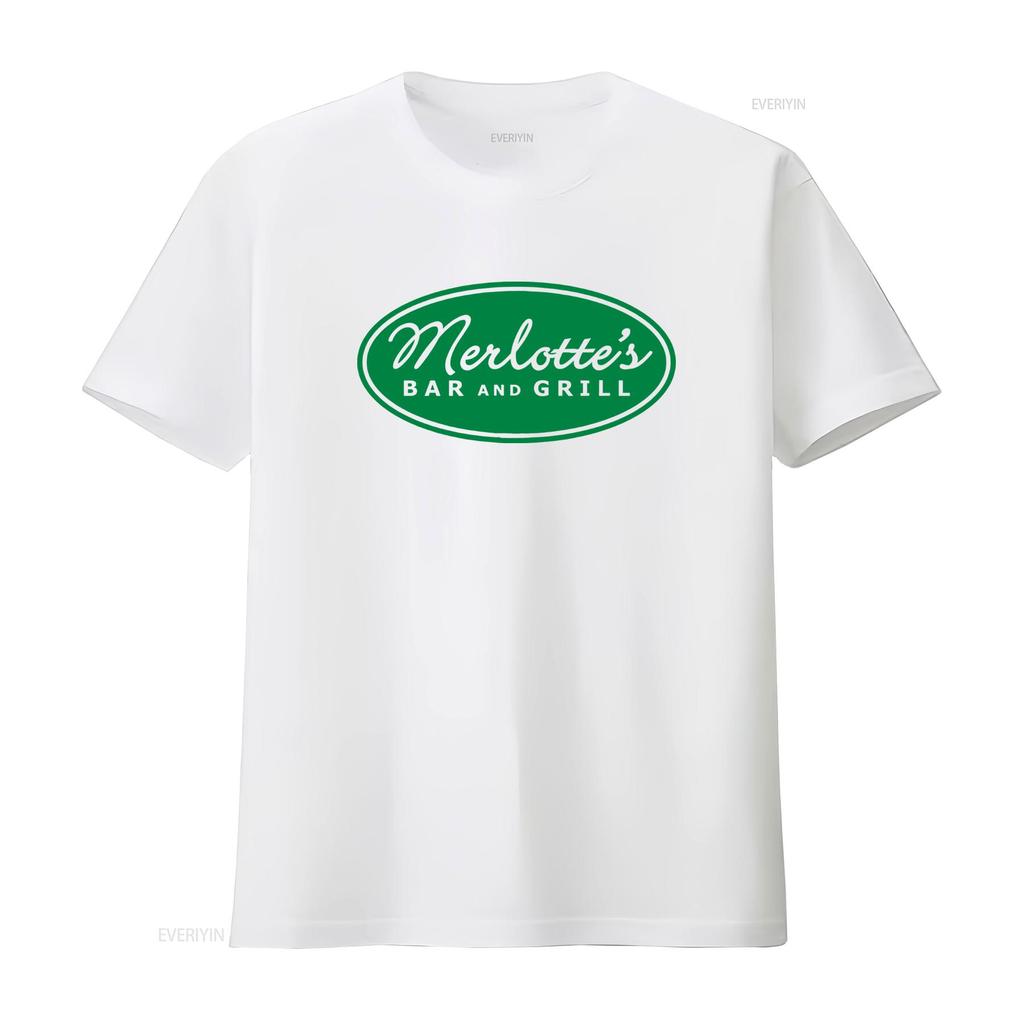 Juniorské tričko True Blood TV Show Series Merlottes Bar and Grill Print Bílé Cosplay Vintage Vyprané Streetwear Strečové