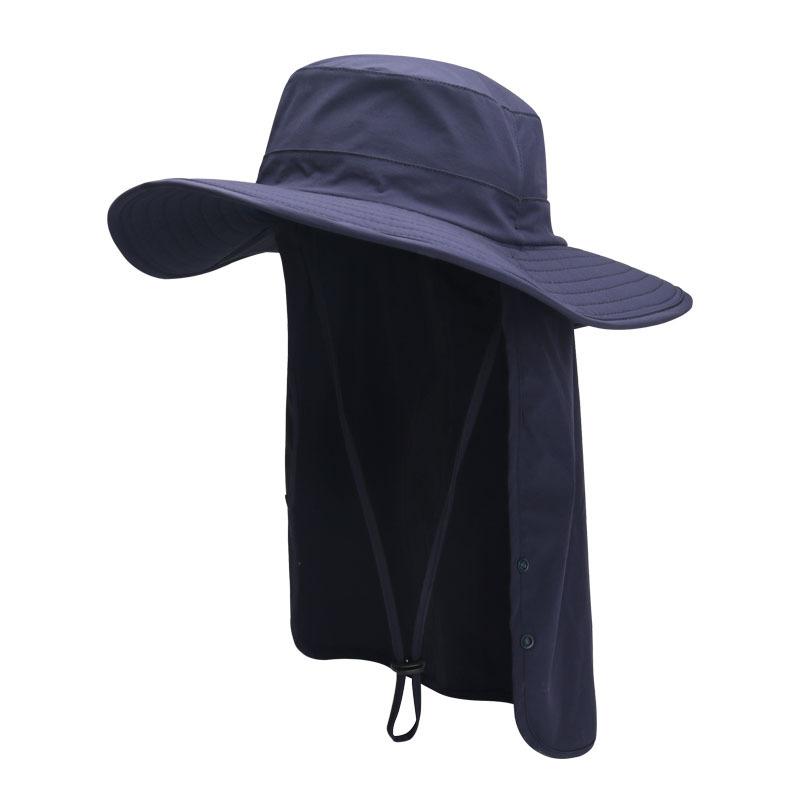 Summer women's bucket hat outdoor men's big eaves sun hat quick-drying ice visor sun protection hat