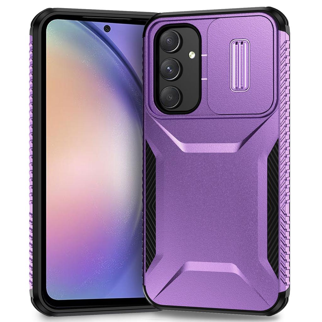 For Samsung Galaxy A54 5G Case TPU+PC Phone Cover with Slide Lens Protection Design