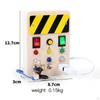 Switch Board Electronic Educational Toy Wooden Sensory Toys with Buttons Busy Led