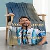 Messi 242 Customize Your Name Blanket Throw Personalized Blanket Soft Warm Cozy Great for Living Room Sofa Picnics Livingroom Four Seasons Universal