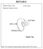 Cazador Adjustable Hollow Cute Dog Cat Paw Stainless Steel Ring Love Heart Women's Ring Jewelry Birthday Party Gifts 2026 Trend
