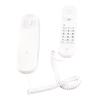 Corded Phone Support Pause Last Number Redial Wall Mountable Landline Telephone with Lighted Keys for Home Office White