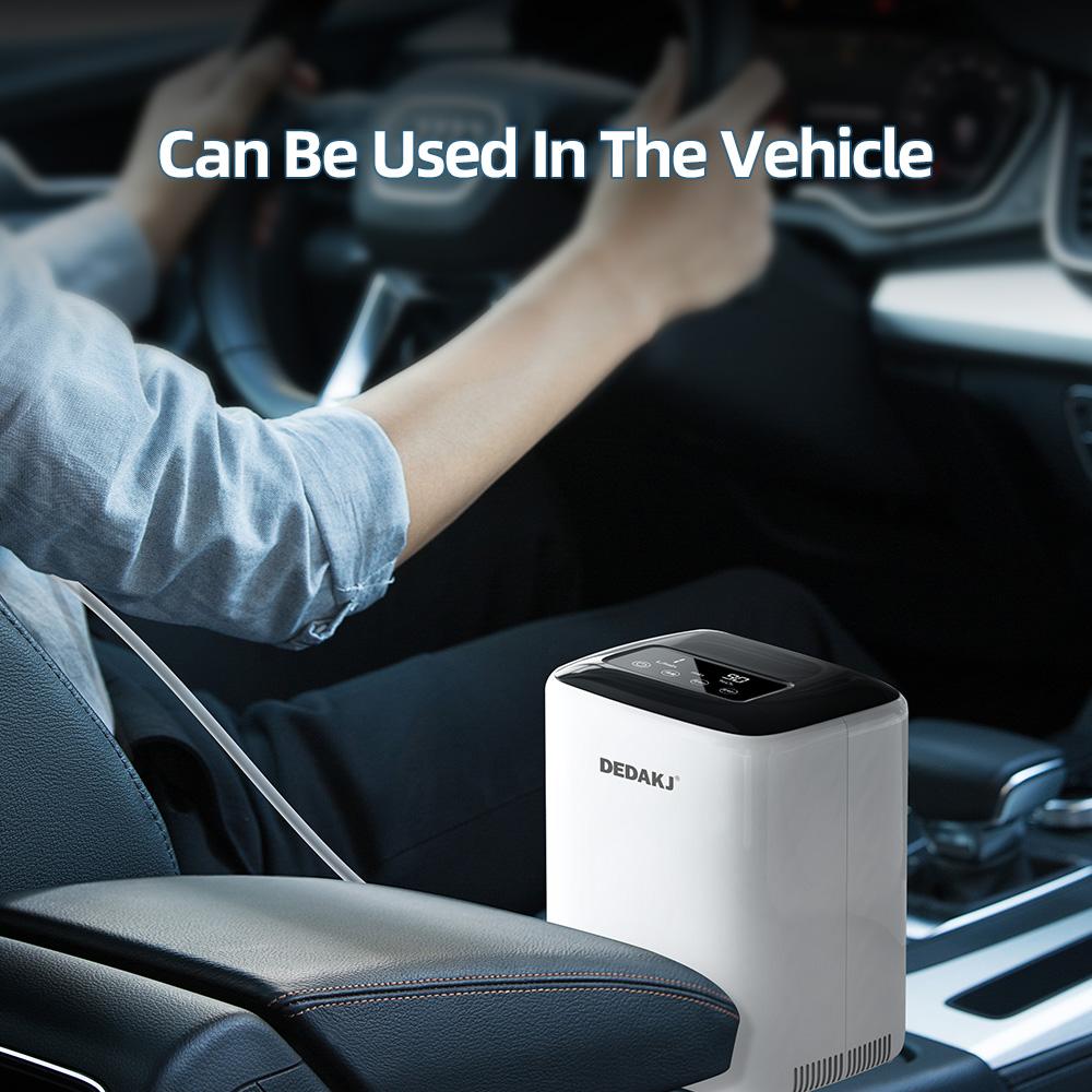 Tragbarer Mini-Sauerstoffkonzentrator, 1–7 l, einstellbare große Kapazität mit Zerstäubungs-Upgrade