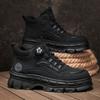 Hard-soled Anti-piercing Labor Boots Martin Boots British American Retro Outdoor Mountaineering High-top Dad Shoes