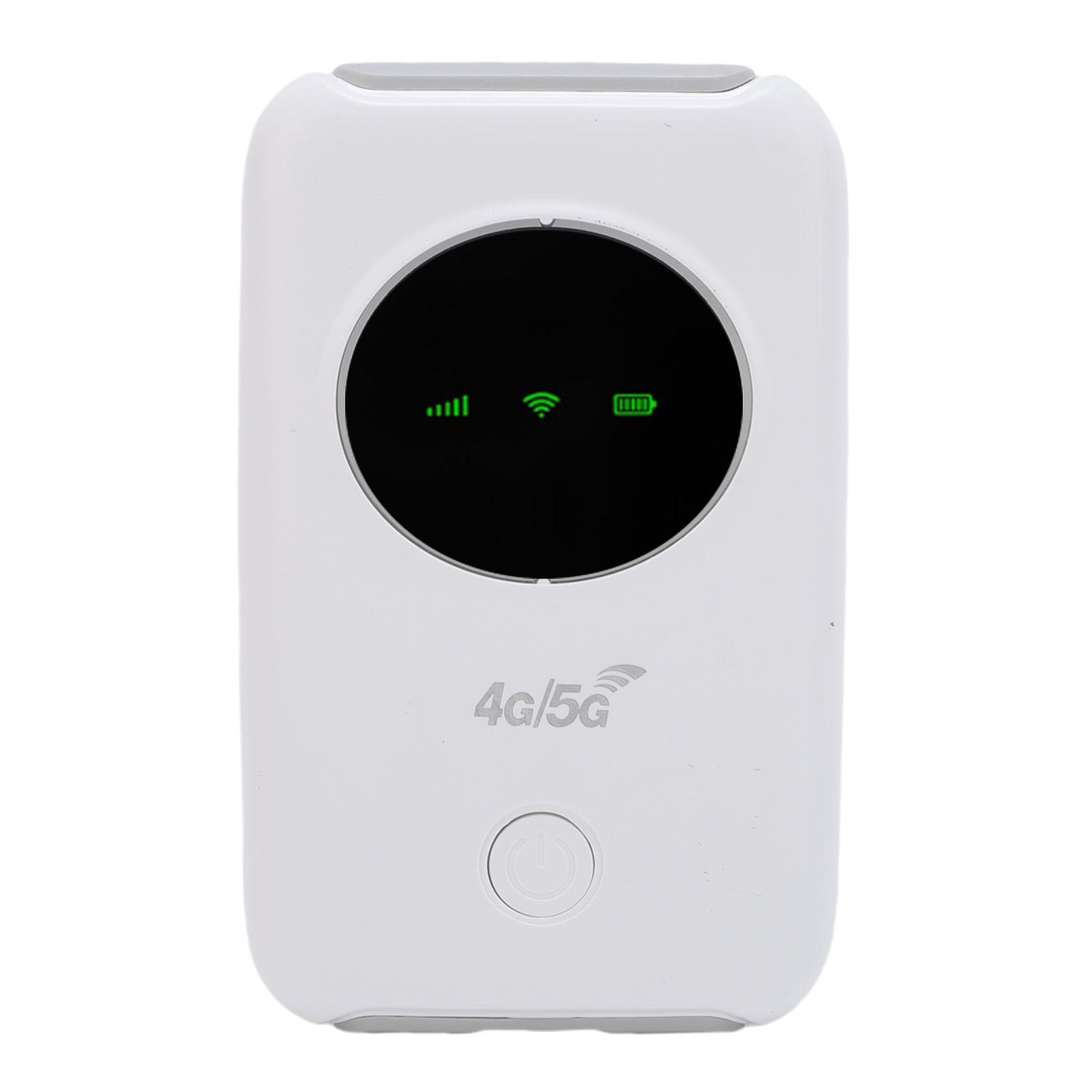 

4G 5G LTE WiFi Mobile Hotspot 300Mbps High Speed Color LED Screen Portable Travel WiFi Router with SIM Card Slot