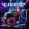 Remote Control Monster Truck, RC Truck with LED Lights, 2.4GHz All Terrain Monster Trucks Toys, Remote Control Car for Boys 4-12 for Kids Christmas