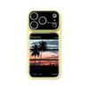 Sunset Coconut Apply Apple 16Pro Creative iPhone17 Niche Premium Sense 17ProMax Phone Case ins